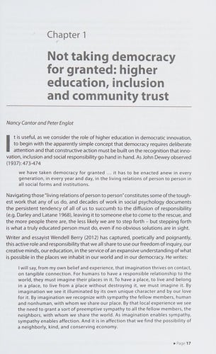 Higher education for democratic innovation