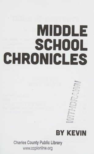 Middle school chronicles