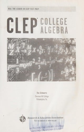 CLEP: College algebra