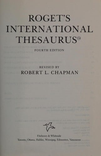 Roget's international thesaurus
