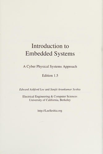 Introduction to embedded systems: a cyber-physical systems approach