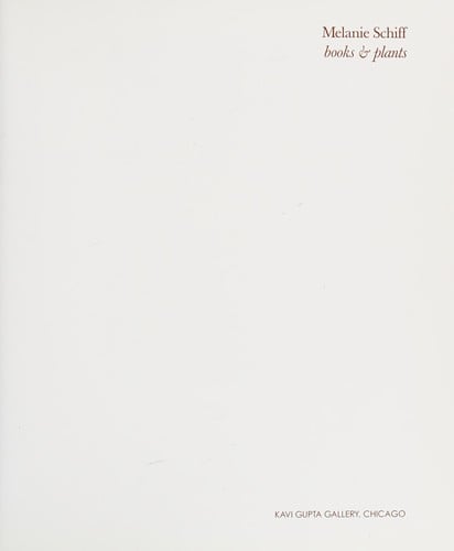 Melanie Schiff: books & plants