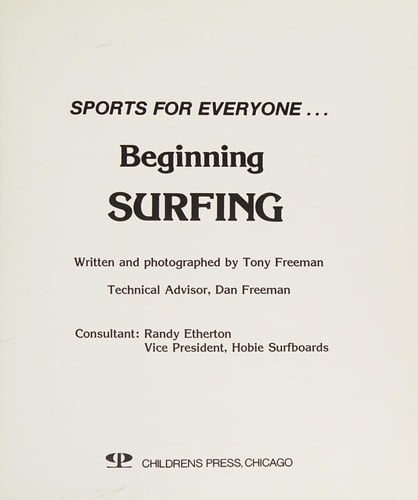Beginning surfing
