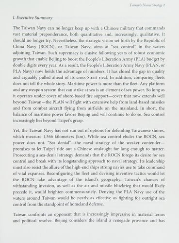 Defending the Strait: Taiwan's naval strategy in the 21st century