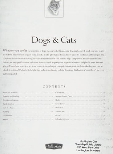 Dogs & cats: learn to draw step by step : working from photographs, rendering lifelike fur capturing expressions, focusing on features