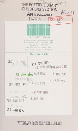 A flock of words: an anthology of poetry for children & others