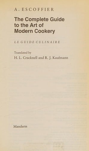 The Complete Guide to the Art of Modern Cookery