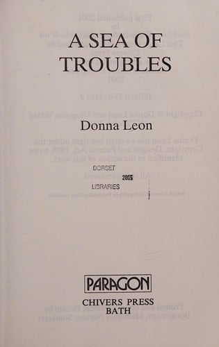 A Sea of Troubles (Paragon Softcover Large Print Books)