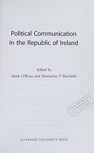 Political communication in the Republic of Ireland