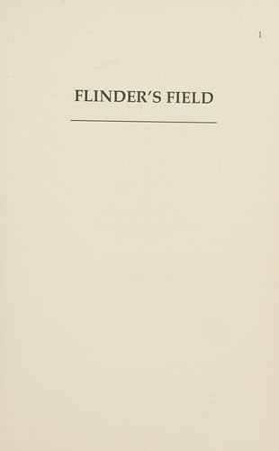 Flinder's field: a novel