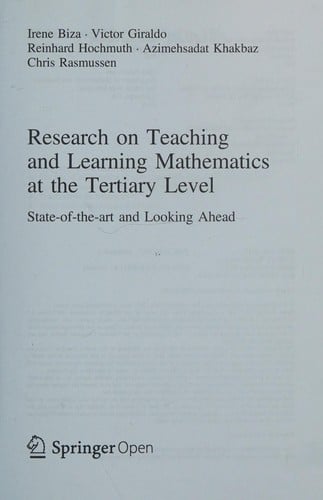 Research on Teaching and Learning Mathematics at the Tertiary Level