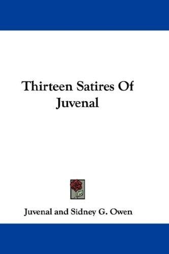 Thirteen Satires Of Juvenal