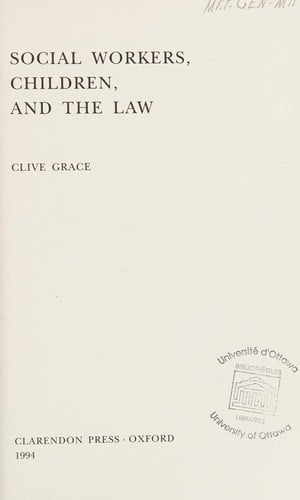 Social workers, children, and the law