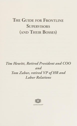 The guide for frontline supervisors (and their bosses)