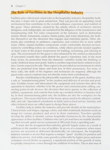 Hospitality Facilities Management and Design