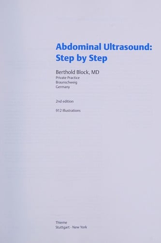Abdominal Ultrasound: Step by Step