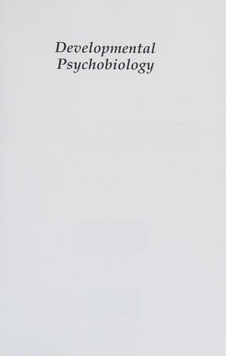 Developmental psychobiology