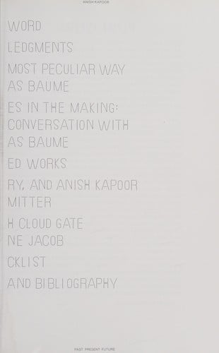 Anish Kapoor: past, present, future