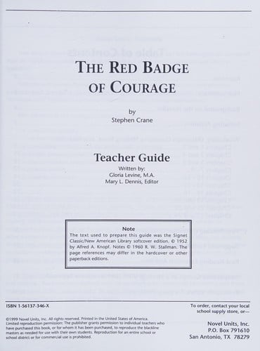 Red Badge of Courage (Teacher Guide)