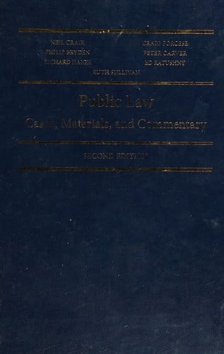 Public law: cases, materials and commentary