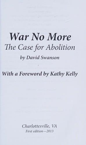 War no more: the case for abolition