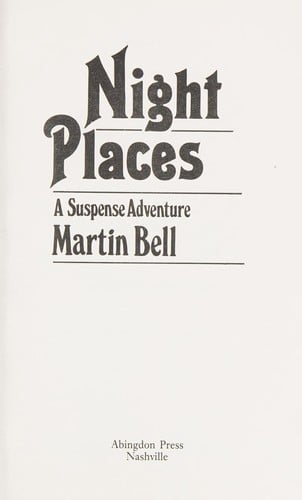 Night places: a suspense adventure