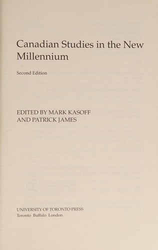 Canadian studies in the new millennium