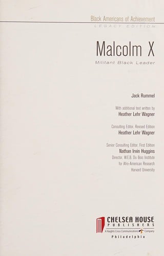 Malcolm X: militant black leader