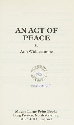 An act of peace