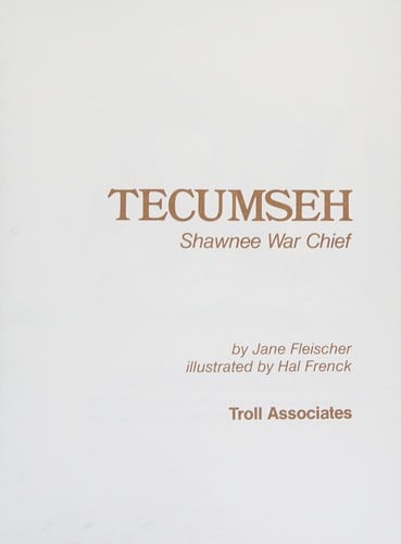 Tecumseh, Shawnee war chief