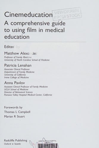 Cinemeducation: a comprehensive guide to using film in medical education