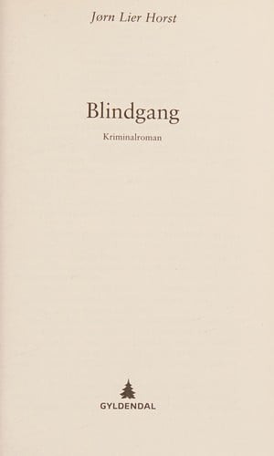 Blindgang: kriminalroman