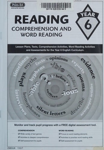 Reading Comprehension And Word Reading Year 6: lesson plans, texts, comprehension activities, word reading activities and assessments for the Year 6 English curriculum