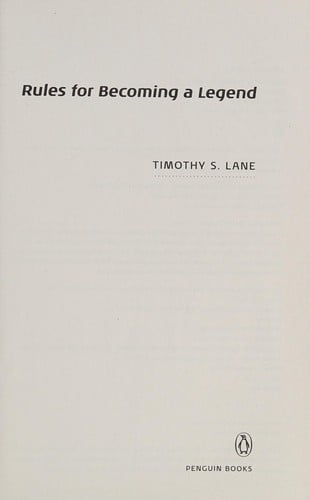 Rules for Becoming a Legend