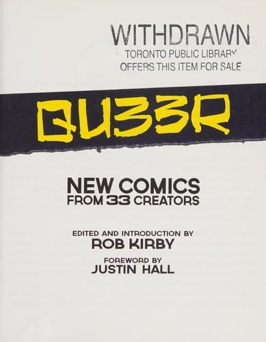 Qu33r: new comics from 33 creators