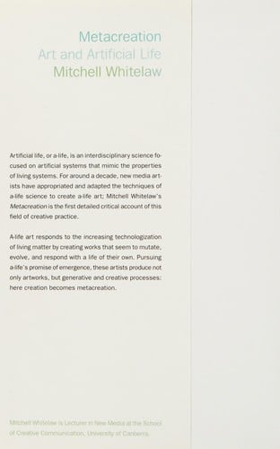 Metacreations: art and artificial life