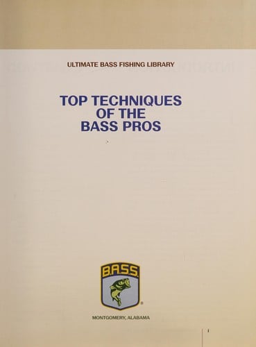 Top Techniques of the Bass Pros