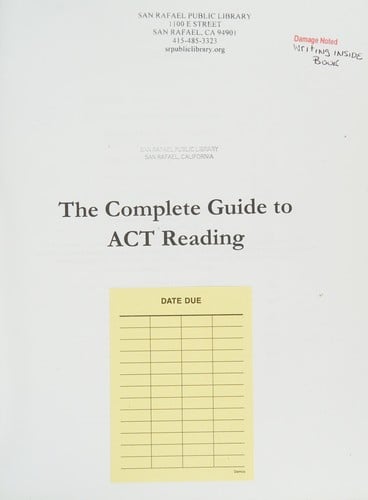 The complete guide to ACT reading