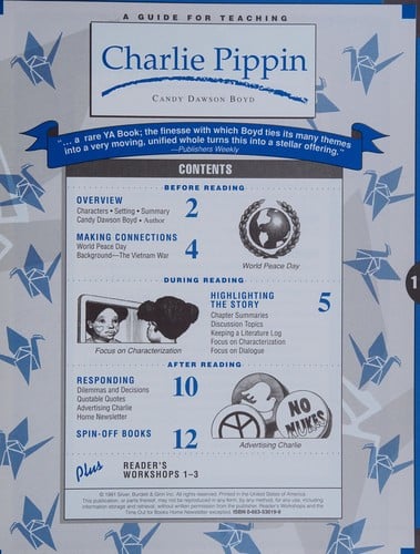 Time out for books guide: teaching with trade books : Betsy Byars, The summer of the swans : also included in this guide- Charlie Pippin by Candy Dawson Boyd