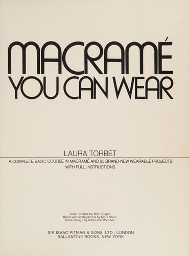Macrame you can wear