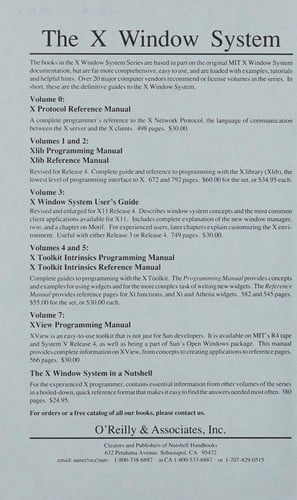 The X Window System in a Nutshell: A Desktop Quick Reference for Version 11, Release 4 of the X Window System