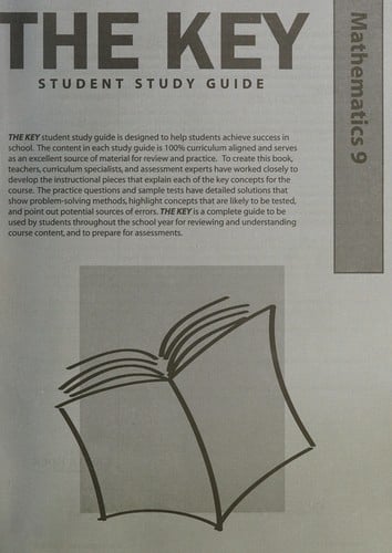 The key student study guide: Math 9