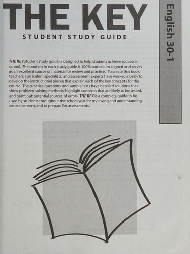 The key student study guide: English 30-1