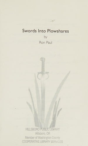 Swords into plowshares: a life in wartime and a future of peace and prosperity
