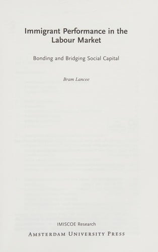 Immigrant Performance in the Labour Market