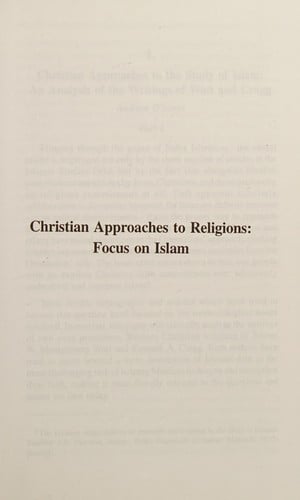 Approaches, foundations, issues, and models of interfaith relations
