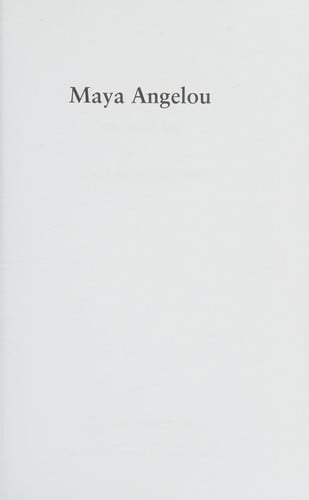 Maya Angelou: the iconic self