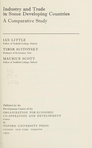 Industry and trade in some developing countries: a comparative study