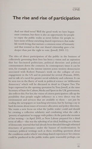 CITIZENS AT THE CENTRE: DELIBERATIVE PARTICIPATION IN HEALTHCARE DECISIONS.