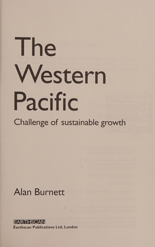 The Western Pacific: Challenge of Sustainable Growth